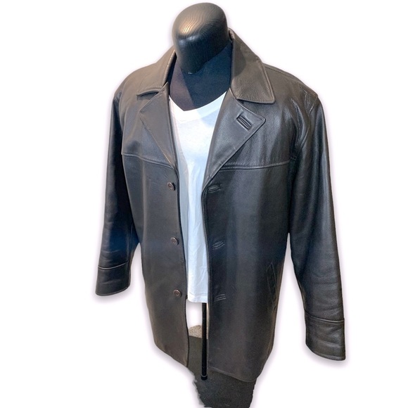 Gabriel Other - 𝅺vintage Gabriel Collection Dark Brown Genuine Leather Jacket Side Pocket Sz M